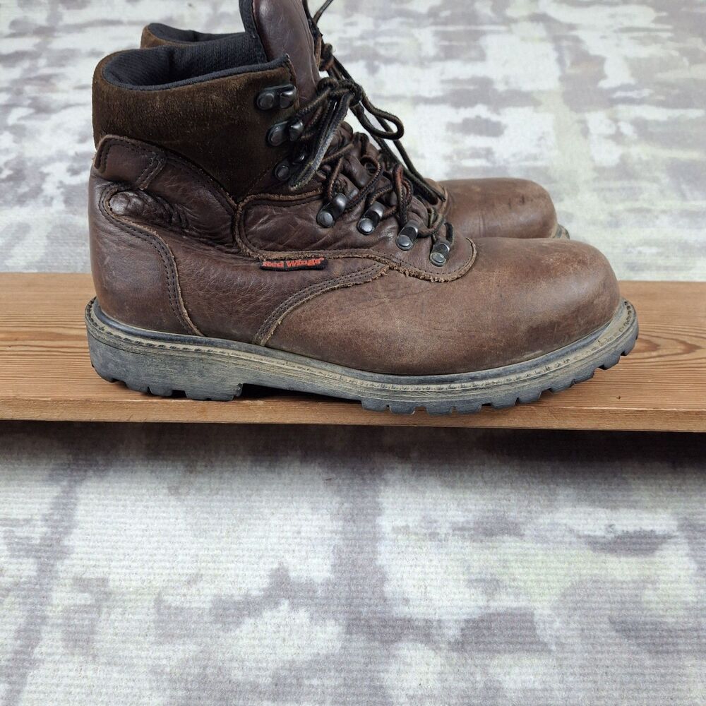 Vintage Red Wing 1421 Work Boots Mens 7.5D Insulated Waterproof Safety Toe USA
